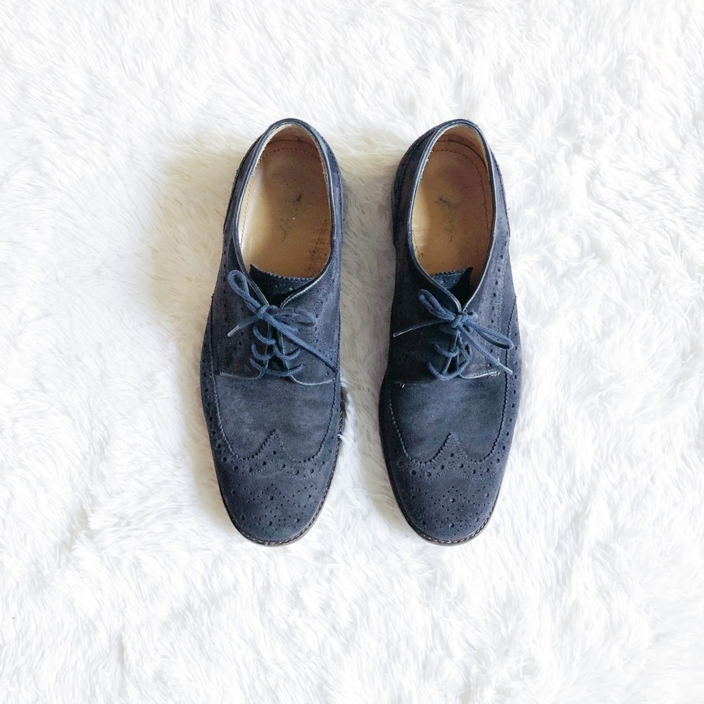 Tommy Hilfiger Classic Navy Suede Loafer Sz43/13